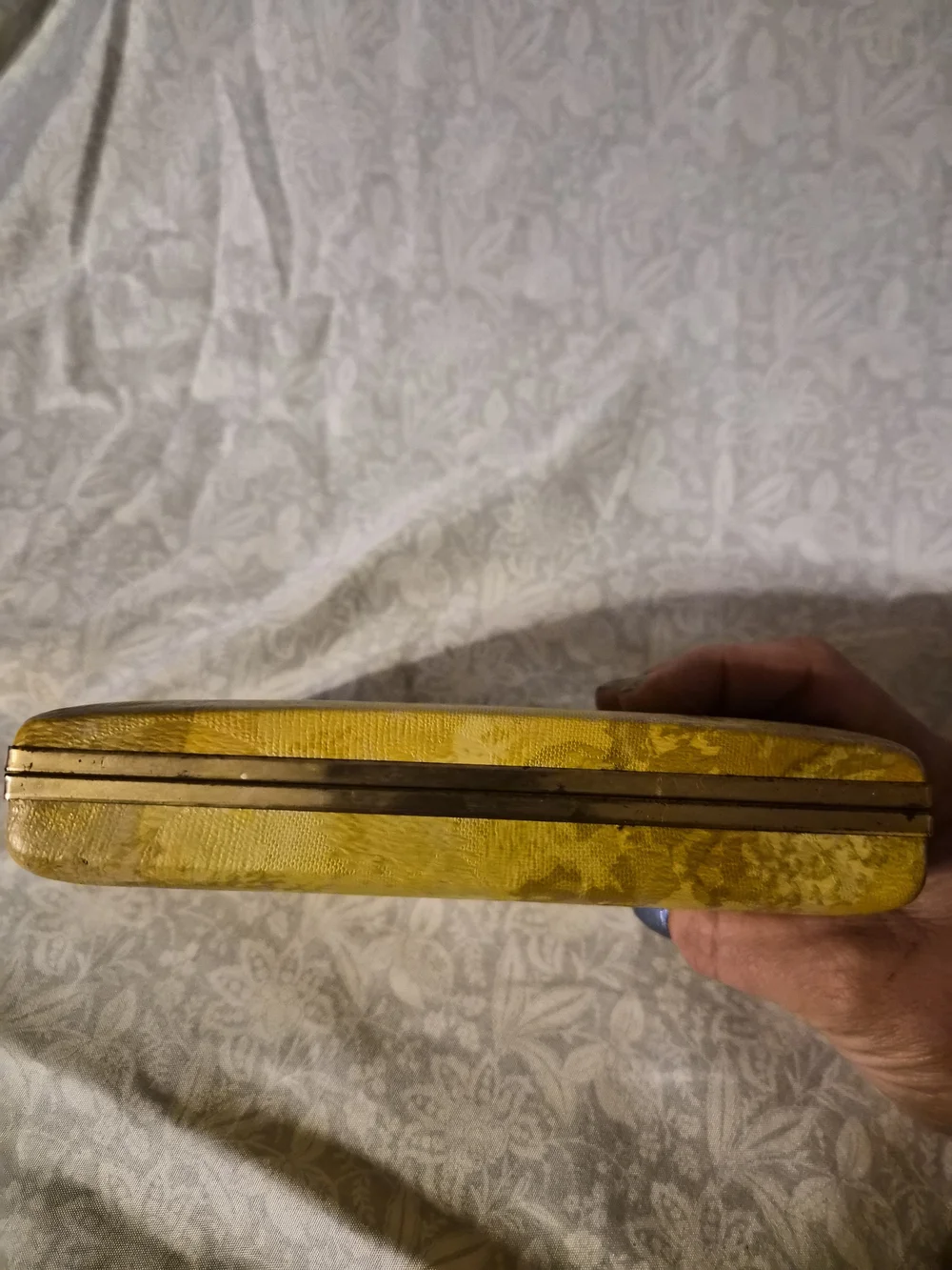 Mele.Vintage Gold Tone Jewelry Display Box